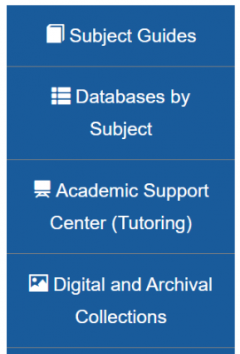 Databases by Subject on the right-hand menu