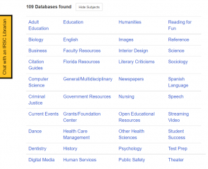 Click Nursing from the list of subjects