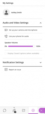Audio and Video Settings